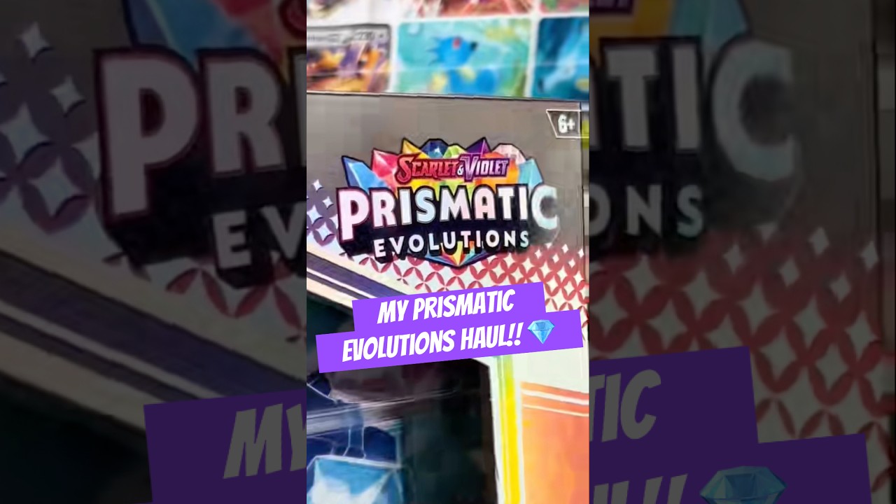 My Prismatic Evolutions Haul!! 💎 #pokemon #prismaticevolutions #eevee #umbreon
