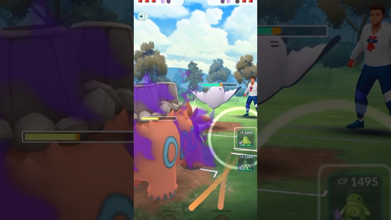 Opponent wasn’t prepared for the Camerupt! 🔥🐫 #shorts #gobattleleague #pokemongo