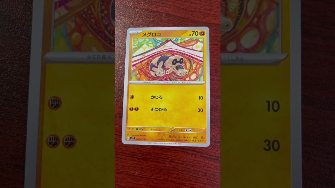上司からもらったメグロコ#ポケモンカード