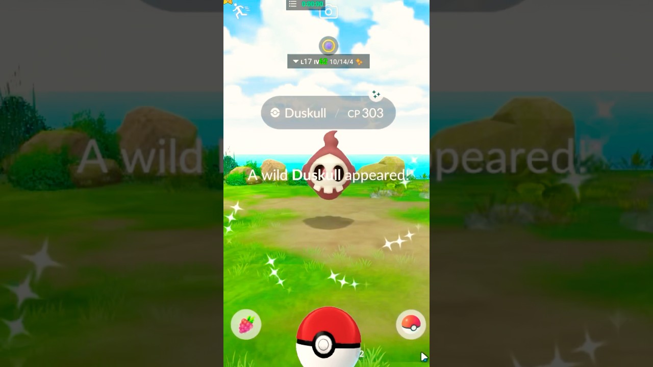 Shiny duskull #pokemongo #pokemon #wildshiny #shinyhunting