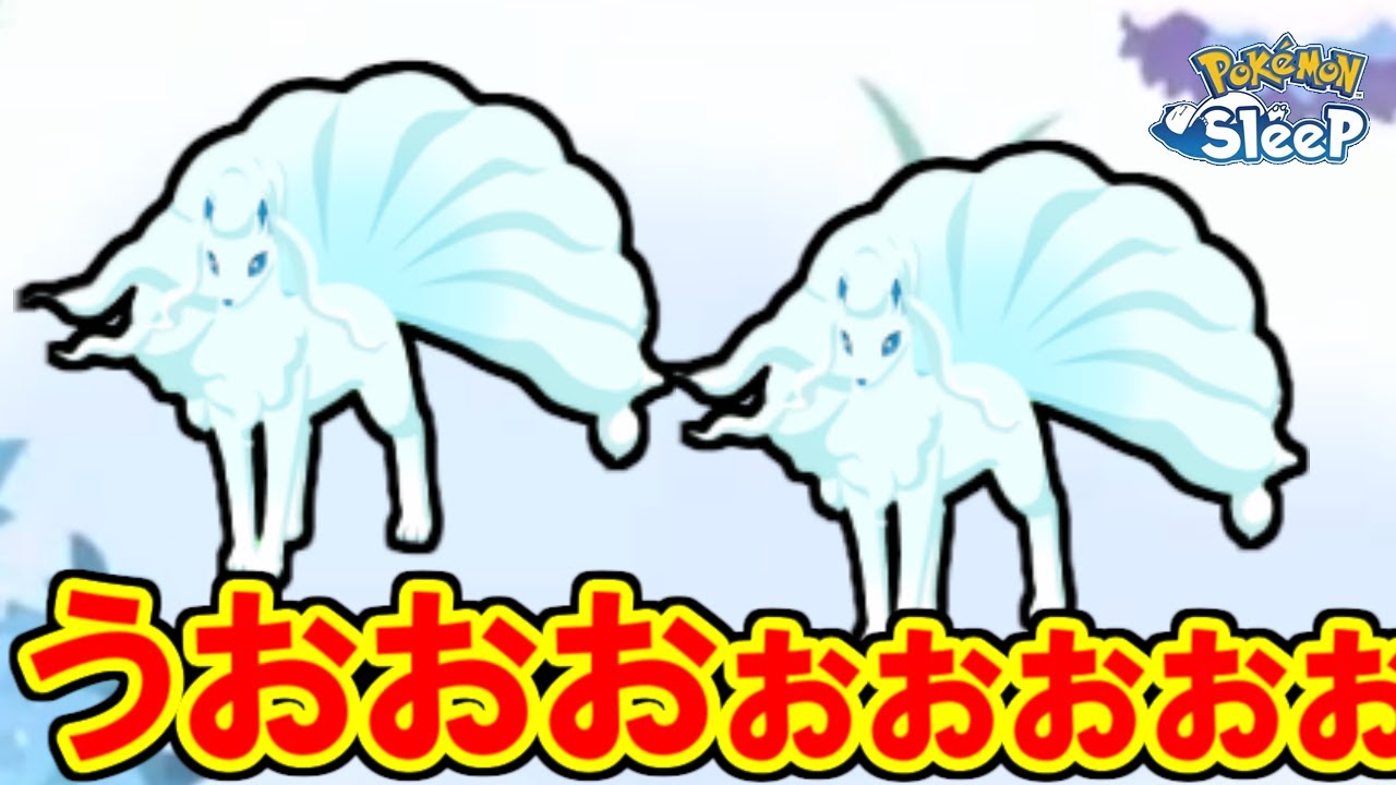アローラキュウコン2枚抜きキタアァァァァァァァ！！！【ポケモンスリープ】