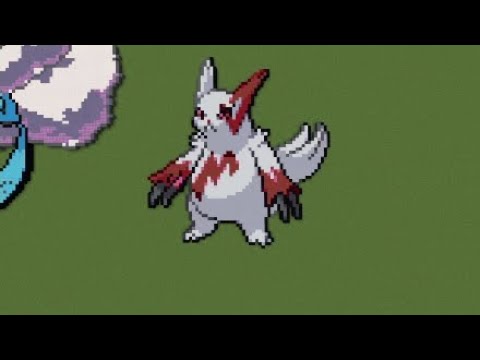 ［マイクラ］黙々とザングースを作る［ポケモンドット絵］