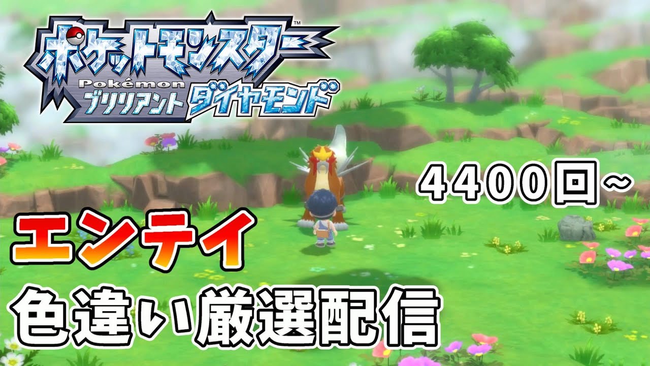 【ポケモンBDSP】寝起きの色違いエンテイ厳選【4400回~】
