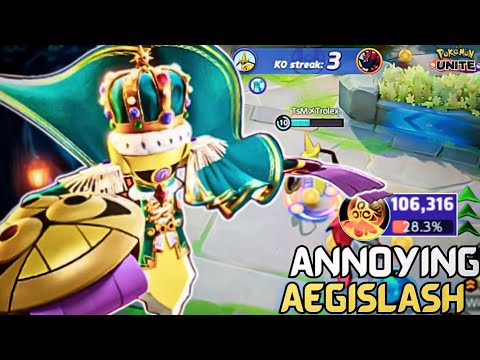 THAT'S WHY AEGISLASH BECOMES THE IRRITATING NIGHTMARES PUNISHED ENEMIES 😱 || POKEMON UNITE GAMEPLAY