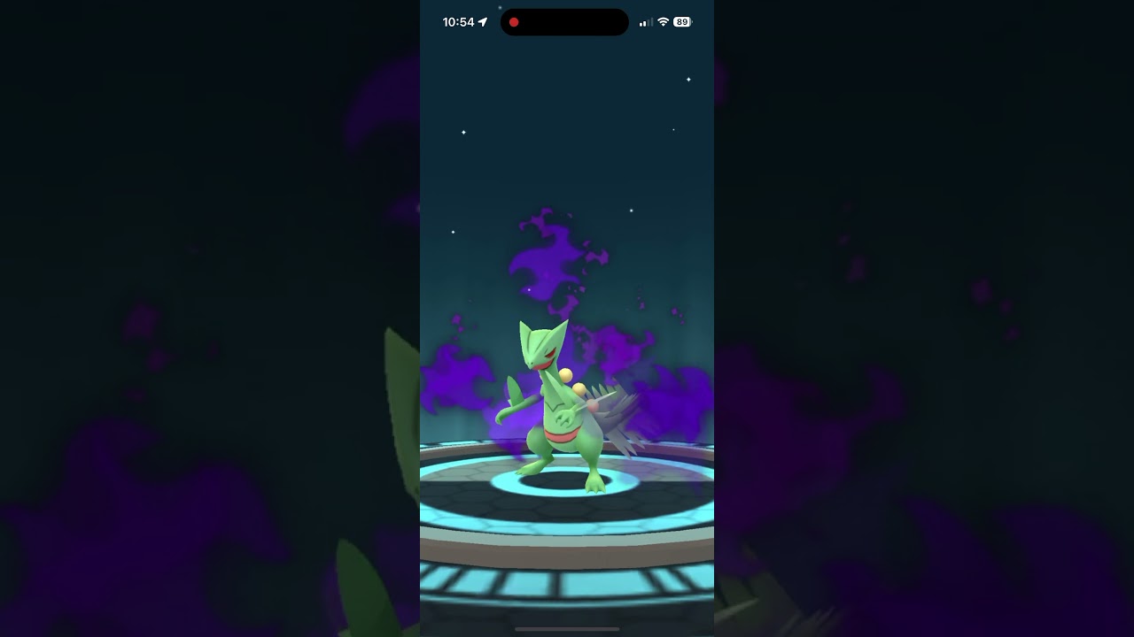 Evolving ALMOST PERFECT Shadow Grovyle to Sceptile in Pokemon Go 🌲 #pokemongame #pokemongo #pokémon