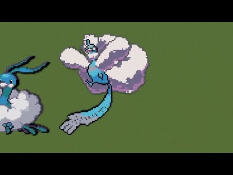 ［マイクラ］黙々とメガチルタリスを作る［ポケモンドット絵］