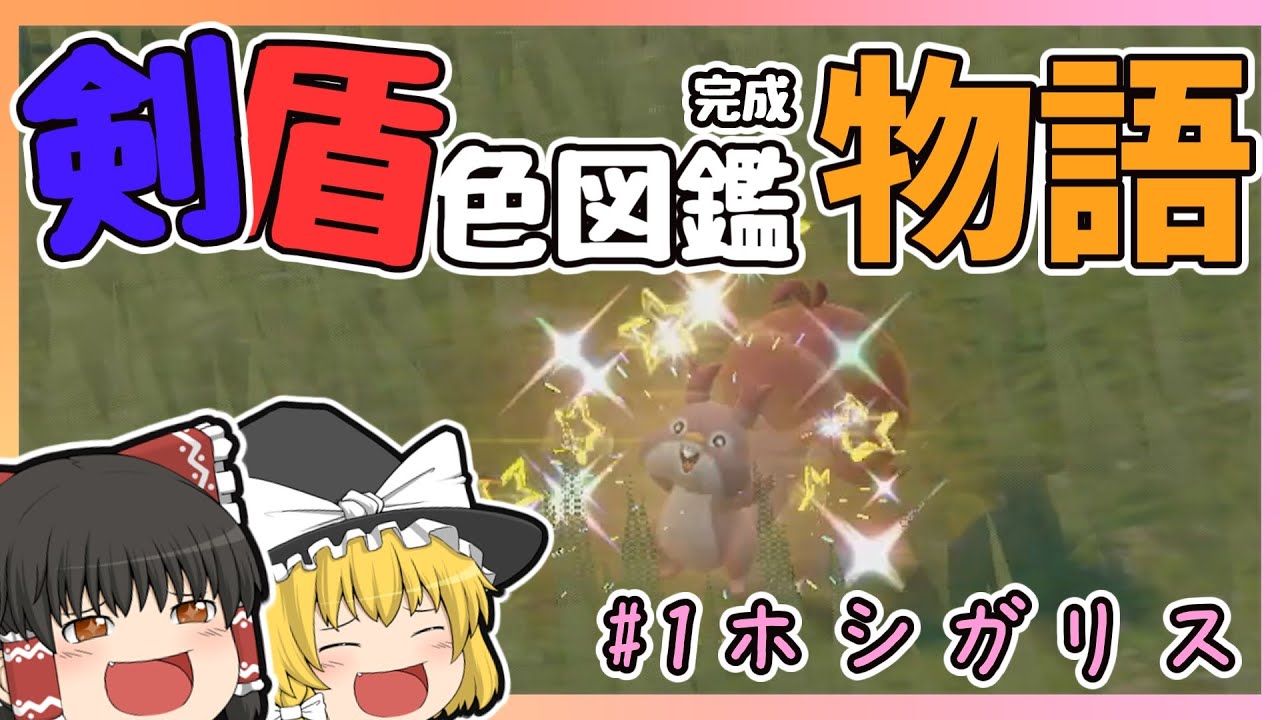 ホシガリスの色違いを捕まえたい　剣盾色図鑑完成物語#1