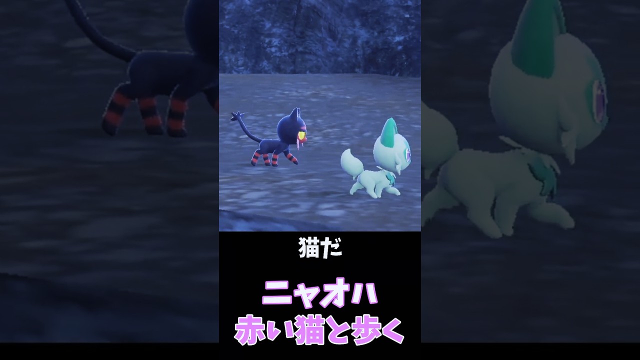 ニャオハの散歩 - 似てる【ポケモンSV】　#shorts