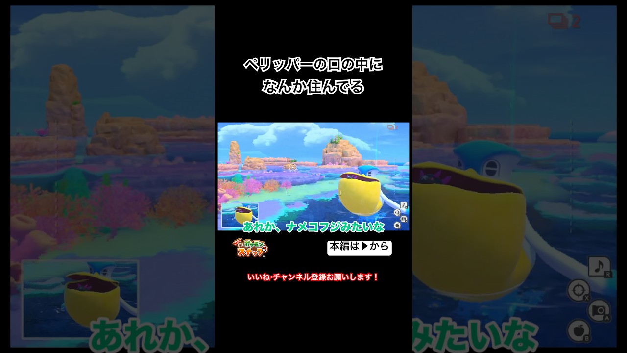 ペリッパーの口の中に住むやつ #shorts #ポケモンスナップ #ポケスナ #口腔ケア #衝撃 #海 #ブルーホール #おもしろ #爆笑 #知識 #マウント #知らない #switch #ポケモン