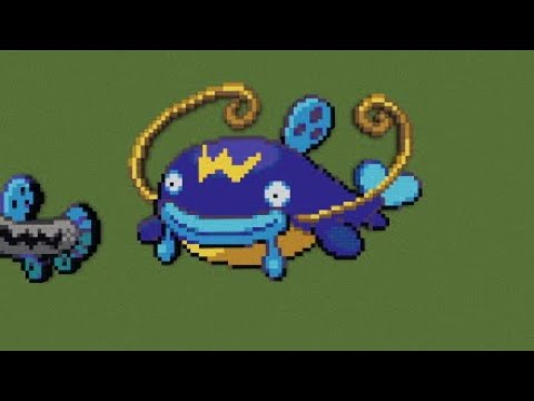 ［マイクラ］黙々とナマズンを作る［ポケモンドット絵］