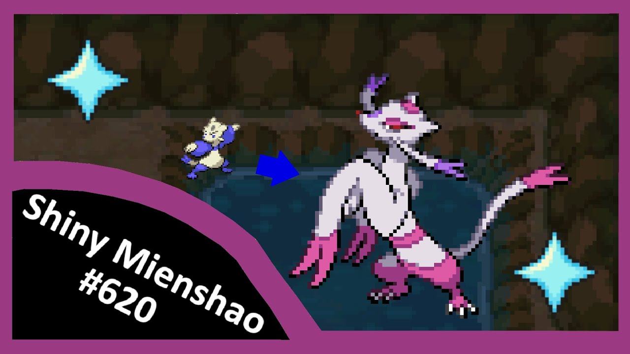 (Live) Shiny Mienshao (from Mienfoo) after 3,132 Random Encounters! Unova Shiny Living Dex #620