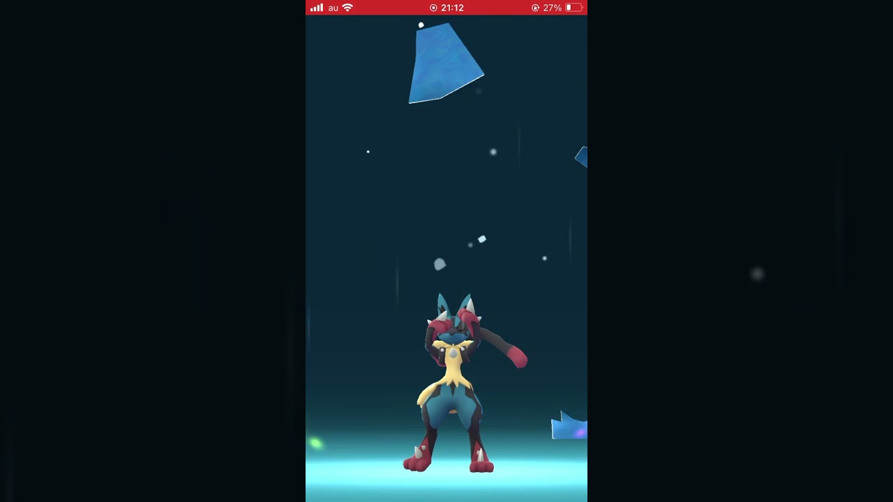 ルカリオをメガルカリオにメガシンカ！#ポケモンgo #pokemongo