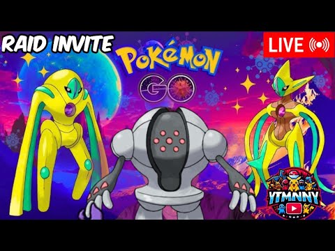 Deocxys And Shadow Registeel & Mega Gallade Raids invite And GbL Play Livestream.