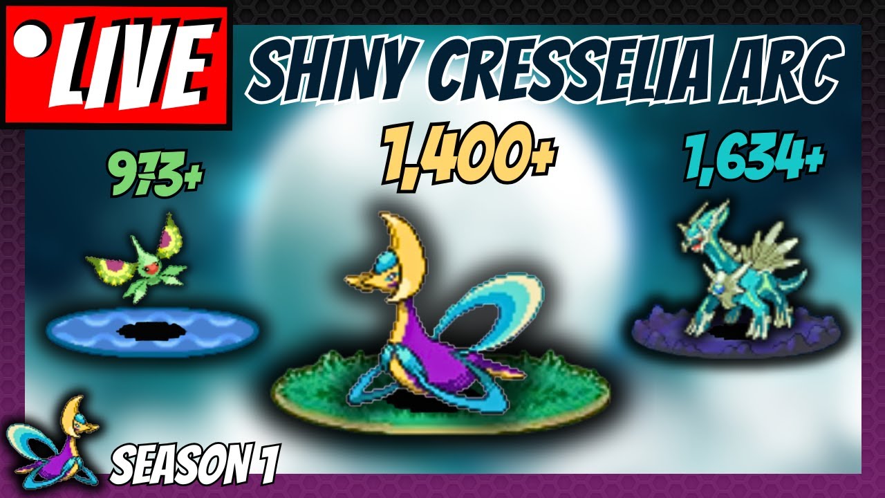 23/01/25 - LIVE shiny hunting for Cresselia, Dialga & Masquerain! [SEASON 1]