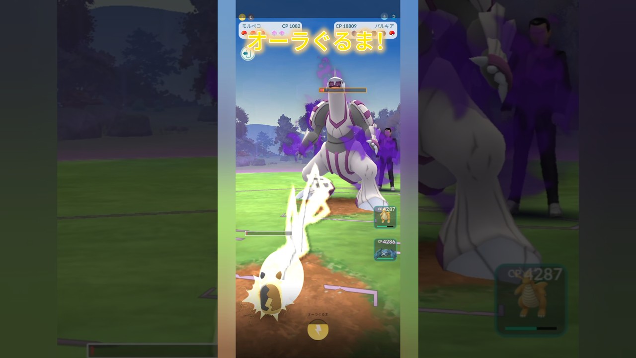 【ポケモンGO】モルペコ1匹でシャドウパルキア討伐！#shorts #ポケモンgo #pokemongo