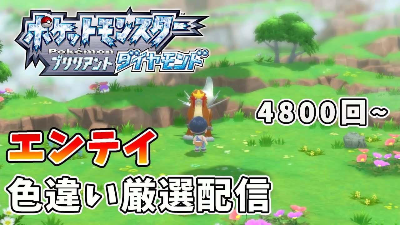 【ポケモンBDSP】ちょっと遅くなりました色違いエンテイ厳選【4800回~】