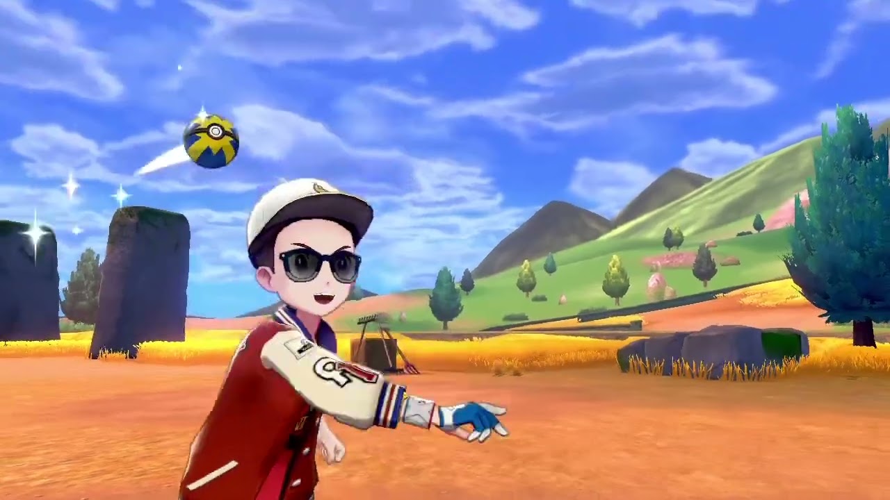 Catching myself a Yamper on Pokemon Shield!