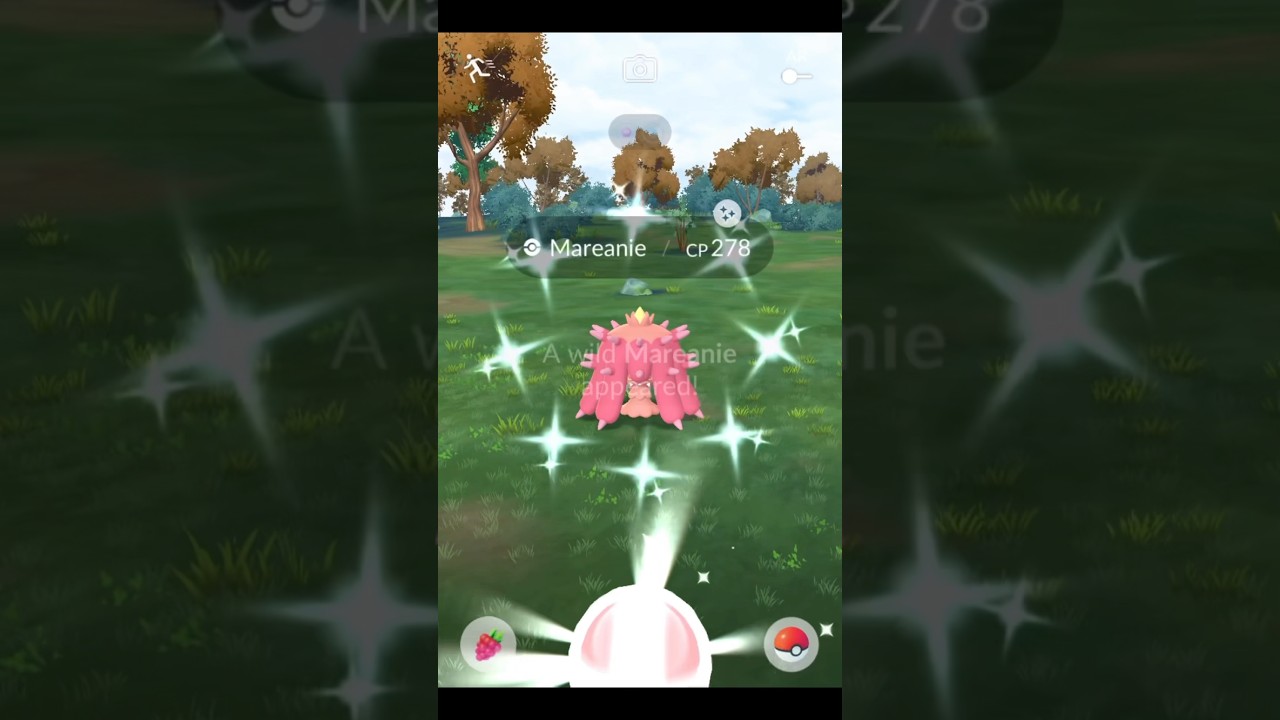 Wild Shiny Mareanie with Evolution into Shiny Toxapex