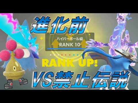 禁止伝説環境、進化前縛りでハイパーボール級へ！  進化前統一ランクマパート137 [ポケモンSV]　#進化前縛り　#未進化　#たねポケ #リトル