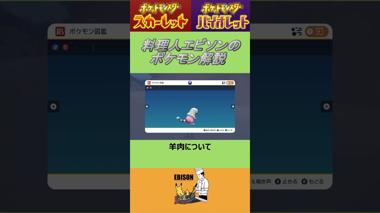 エビソンのポケモン解説80　#ポケモンsv #スカーレットバイオレット #アカツキ　＃モココ
