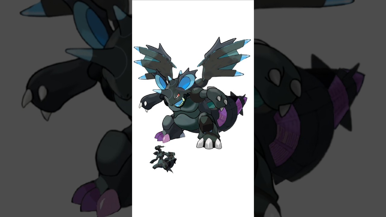 ニドキング＋ゼクロム合成。雷毒怪獣　#ポケモンフュージョン #改造ポケモン  #伝説のポケモン #最強ポケモン #pokemon