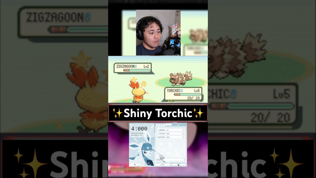 ✨Shiny Torchic in Pokemon Emerald #shorts