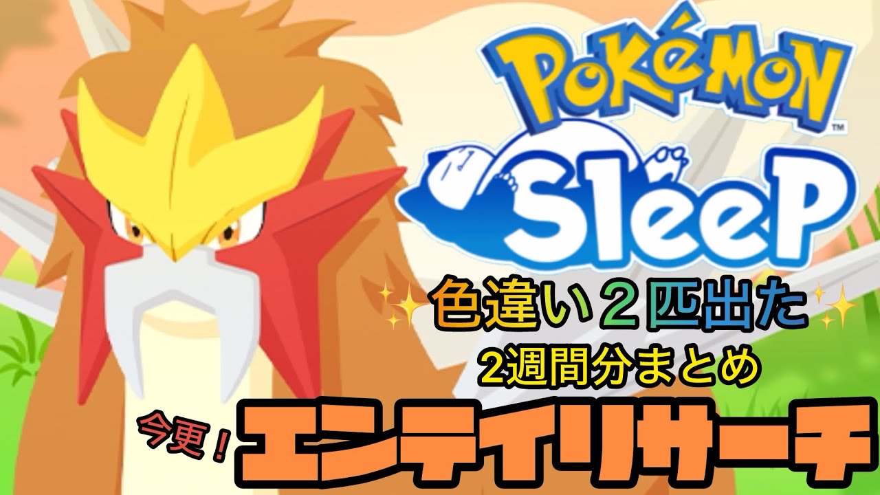 【ポケモンスリープ】エンテイリサーチまとめ