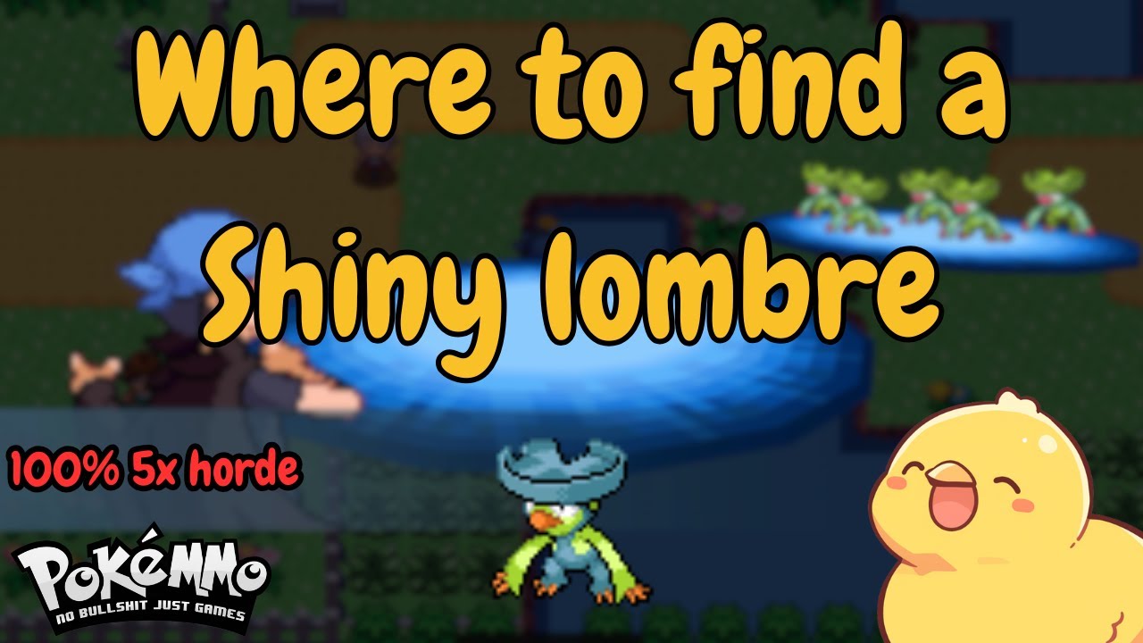 PokeMMO Guide on where to find a shiny Lombre
