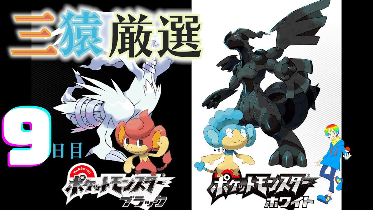 【ポケモンBW】バオップ・ヒヤップ(Shiny Wise Monkeys)厳選(9日目) 2400~