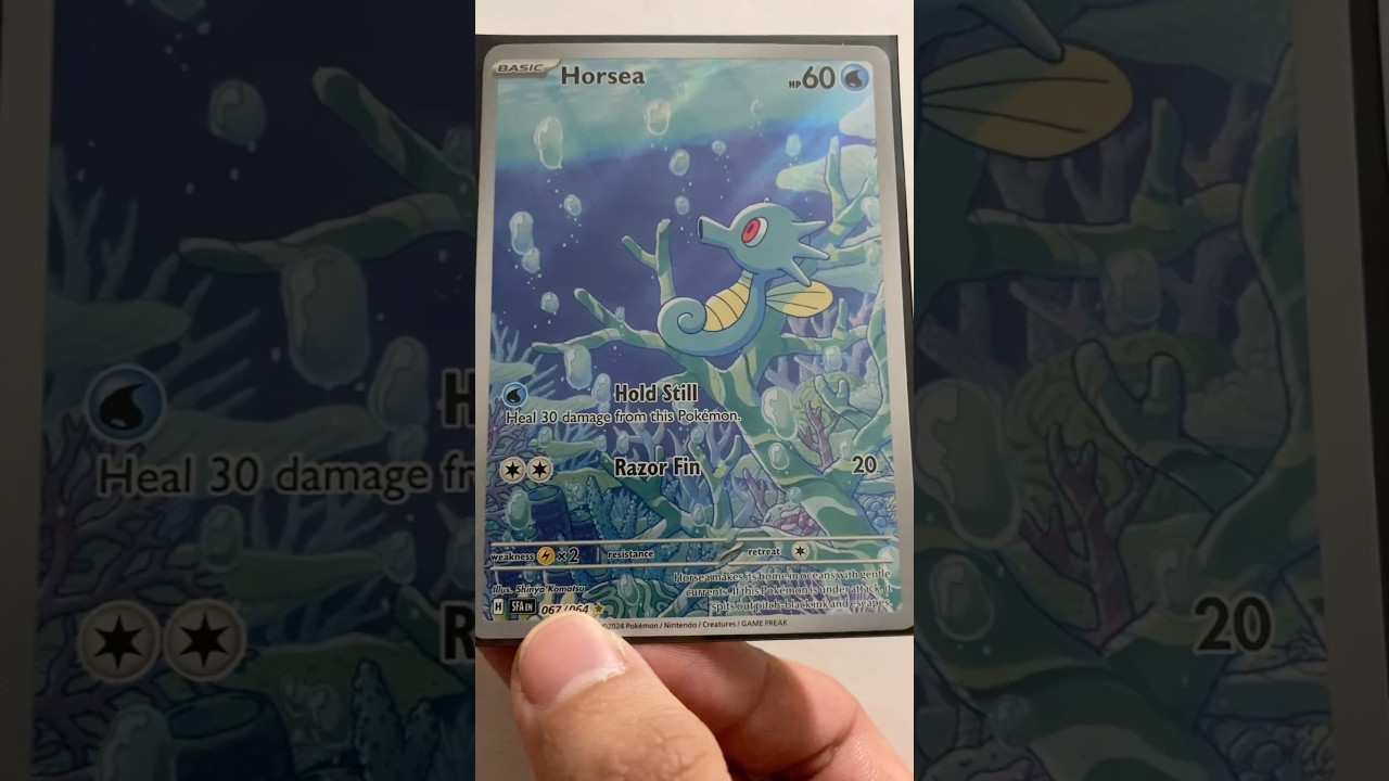 horsea full illustration rare #pokemomcards #pokemontcg #shorts