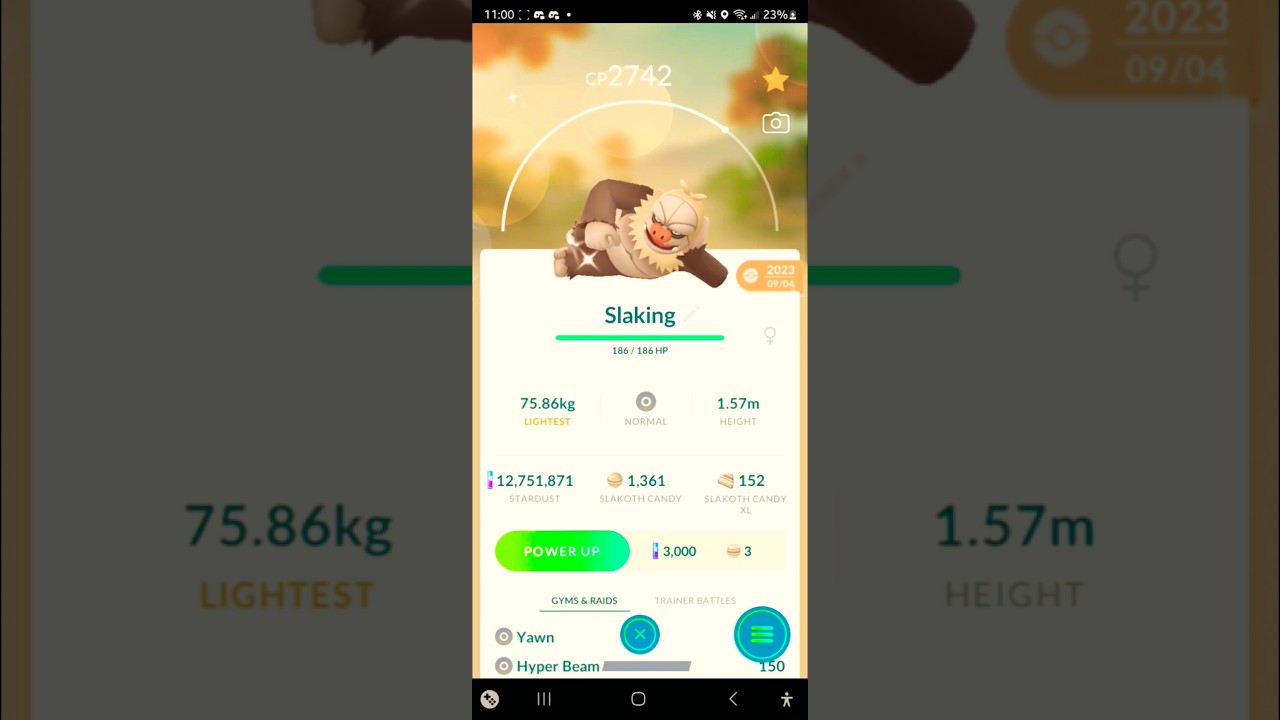 ✨SHINY Slakoth Family! (Vigoroth, Slaking) Pokemon Go! #pokemon #pokemongo t