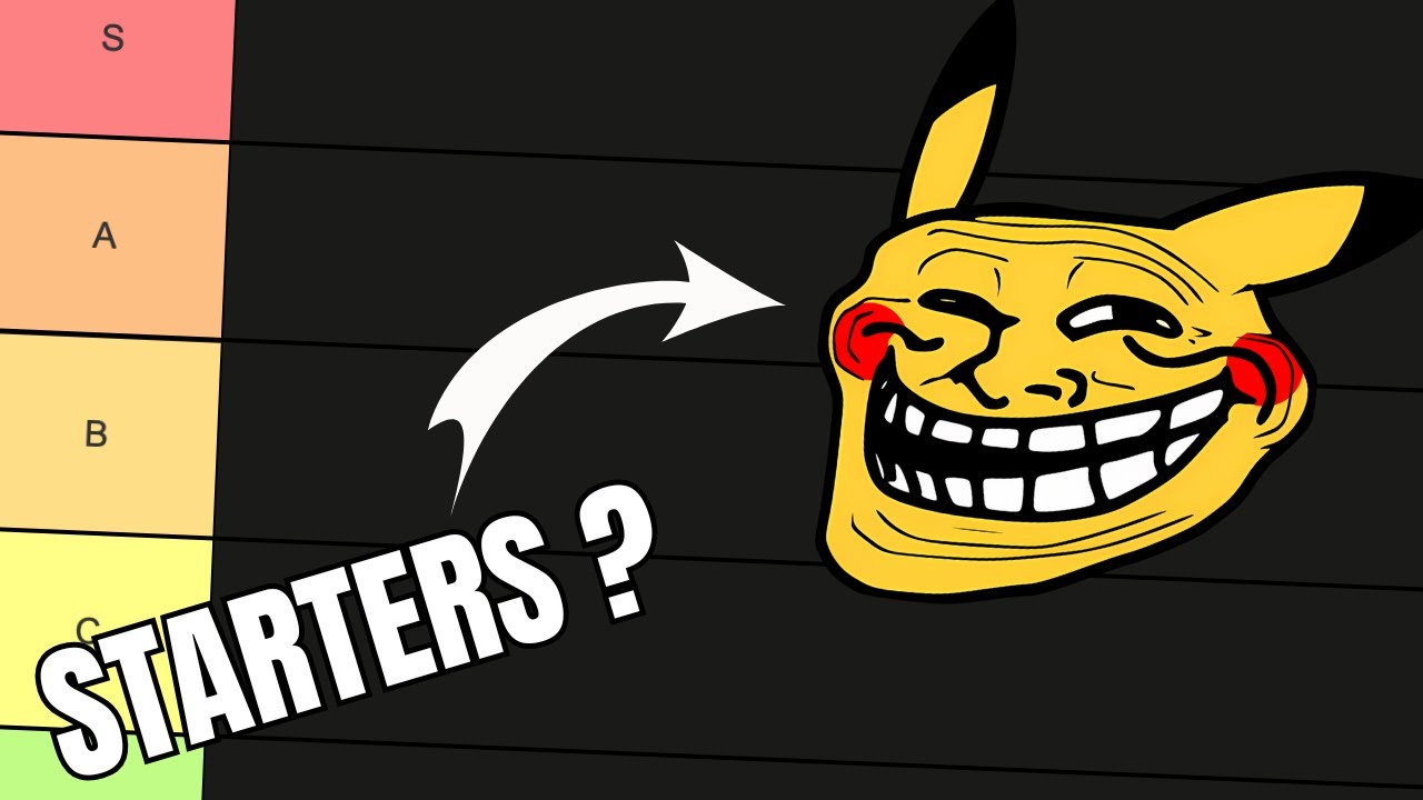 TIERLIST DE TOUS LES STARTERS EN LIVE (Partie 1)
