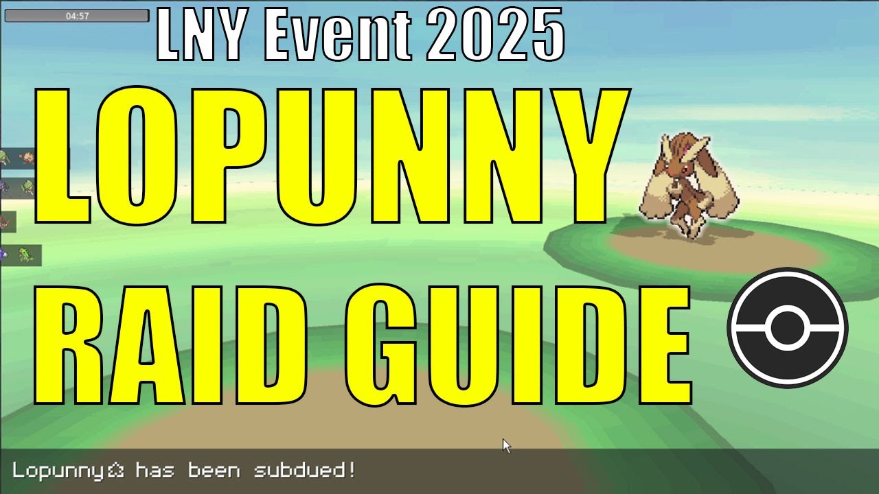 Lopunny Raid Guide (PokeMMO) - LNY Event 2025