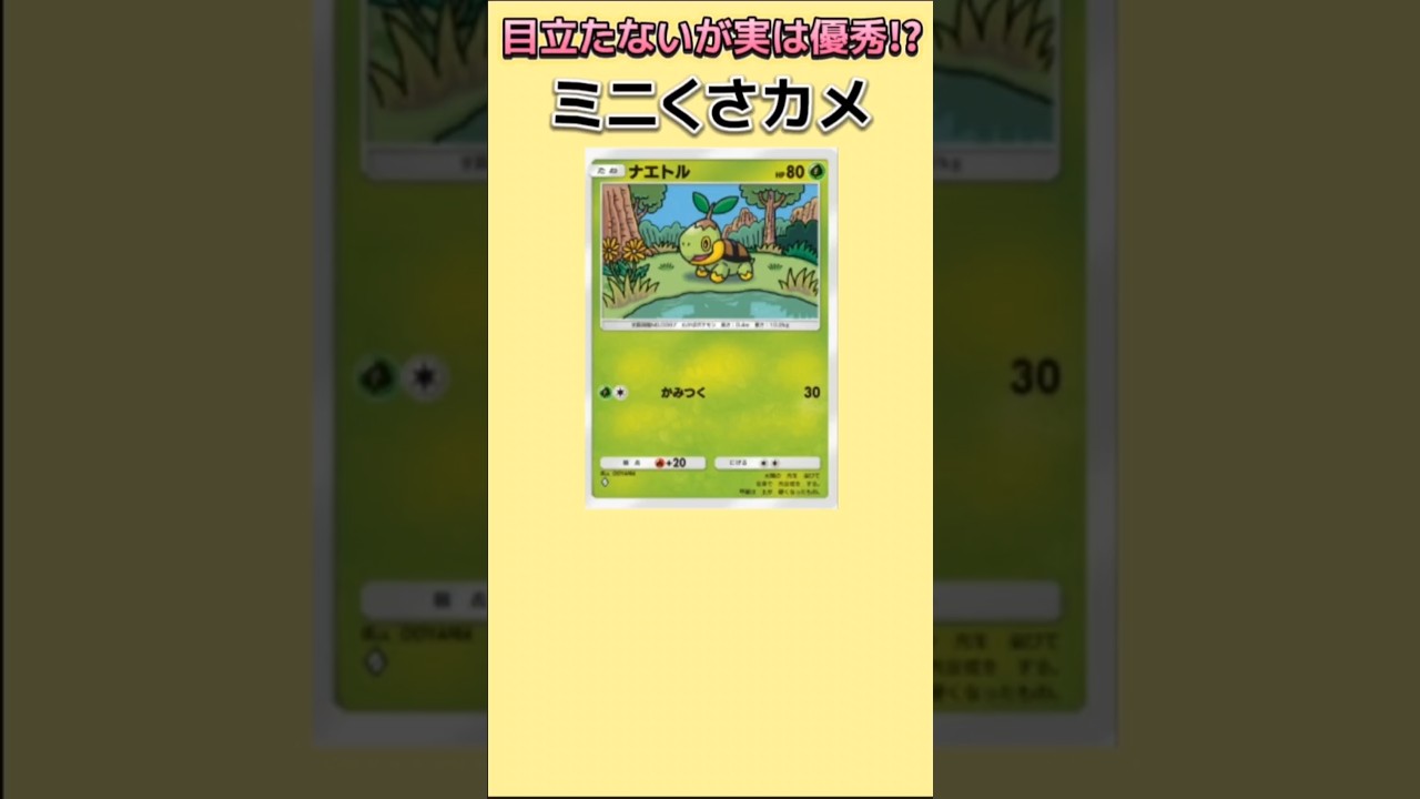 【ポケモン】目立たないが優秀なミニくさカメ「ナエトル」【ポケモン解説員】#ダイヤモンドパール#ポケポケ#ポケモン解説員