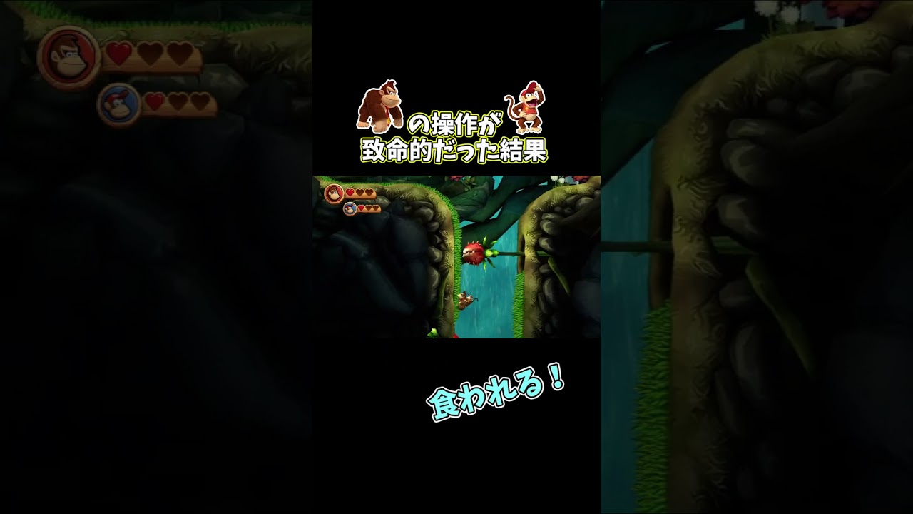 ディディ犠牲集… #ドンキーコングリターンズHD #ドンキーコング #ディディーコング #任天堂 #switch #ゲーム実況 #下手くそでも楽しくゲームします  #ランタン #珍プレー