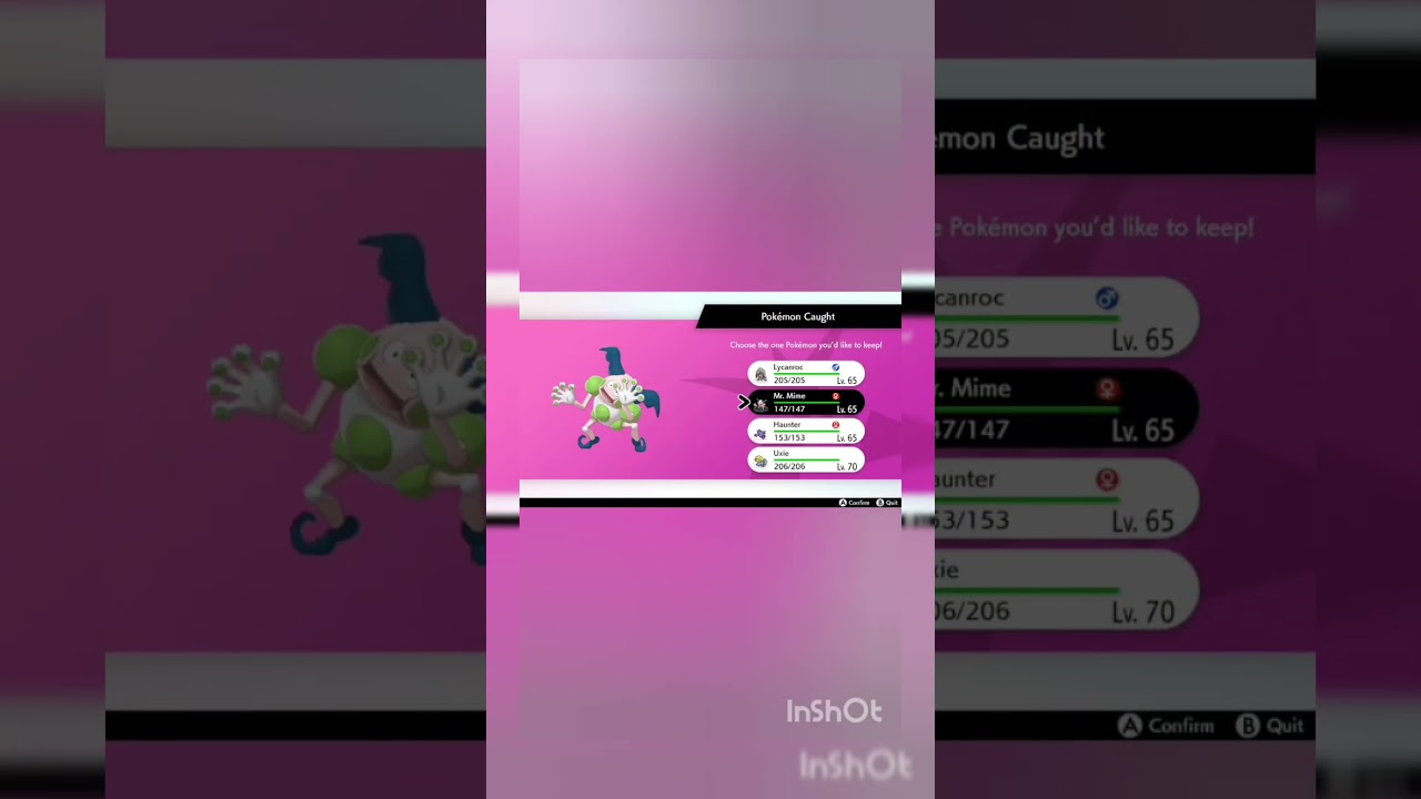 Mr. Mime got a makeover! And it's ✨️GLITTERING✨️ #pokemon #pokemonsword #shorts #shortsfeed