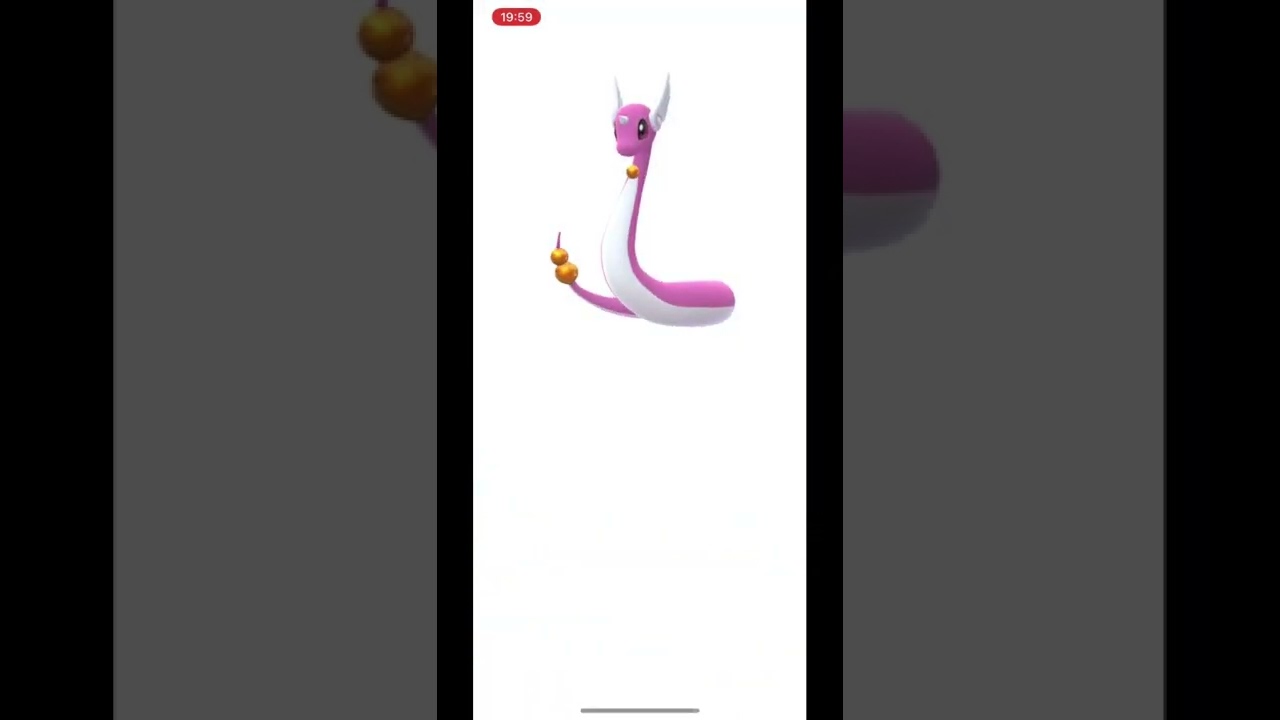 ポケモンGOで色違いミニリュウから色違いハクリューに進化！