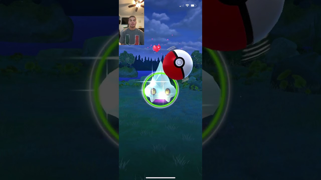 one captured of a Bergmite in Pokémon go