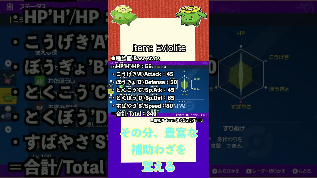 ポケモンSV パルデア図鑑017　ポポッコ　レベル100 #shorts