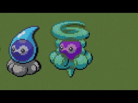 ［マイクラ］黙々とポワルン（ゆきぐものすがた）を作る［ポケモンドット絵］