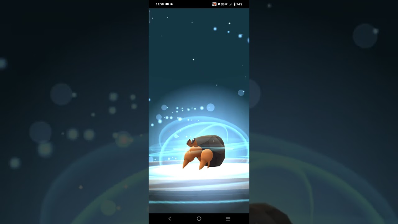 EVOLVING DWEBBLE INTO CRUSTLE #shorts #gameplay #pokemongo