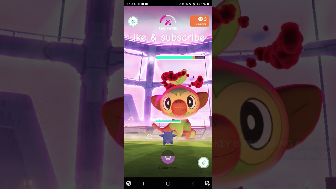 #Dynamax Battle it's #Gengar Vs #Grookey in a onesdoed affair! #pokemongo