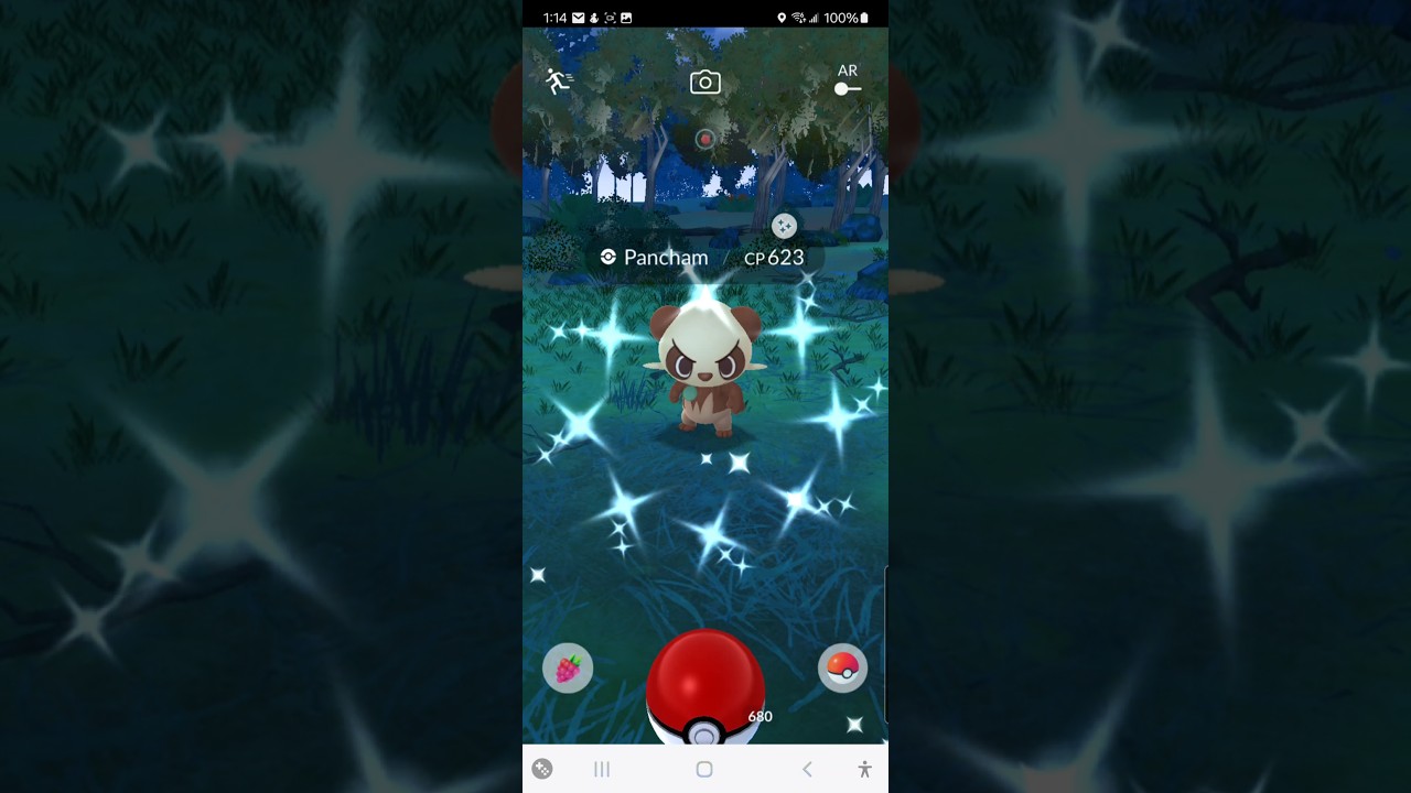 ✨️🐼 #ShinyPancham #PokemonGo #MyPokemonGoLife #MyPokemonGoCareer