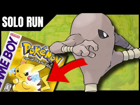 Pokemon Yellow: Hitmonlee Only Solo Run