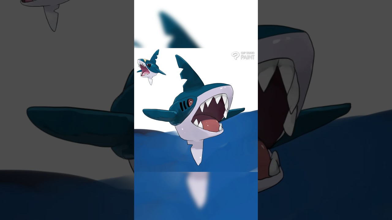 ポケモン描いてみた［サメハダー］