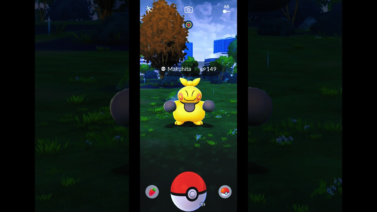 Catching Wild Pokémon Makuhita - Pokemon GO Indonesia Gameplay #Shorts #Makuhita #PokemonGO