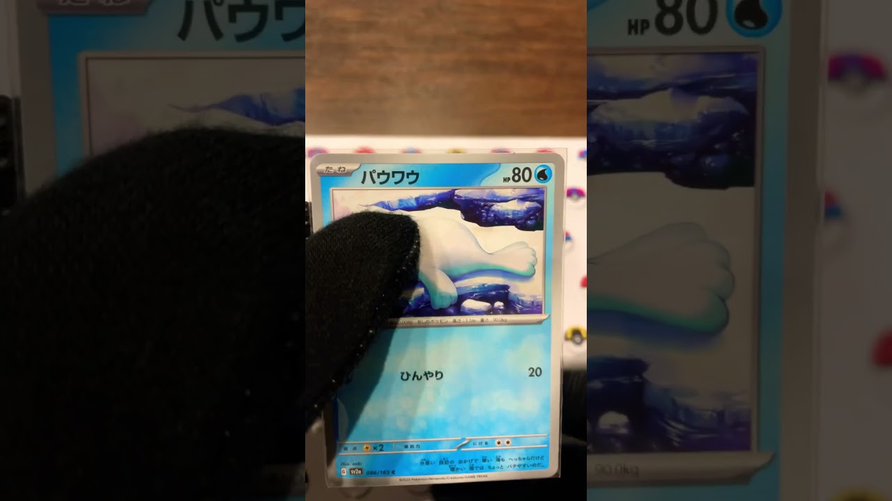 パウワウの目が進化！コメント欄に感想お願いします♪＃shorts＃ポケモン＃ポケモンカード＃pokemon＃pokemonCard#精靈寶可夢#포켓몬#Pokémon #pokemon