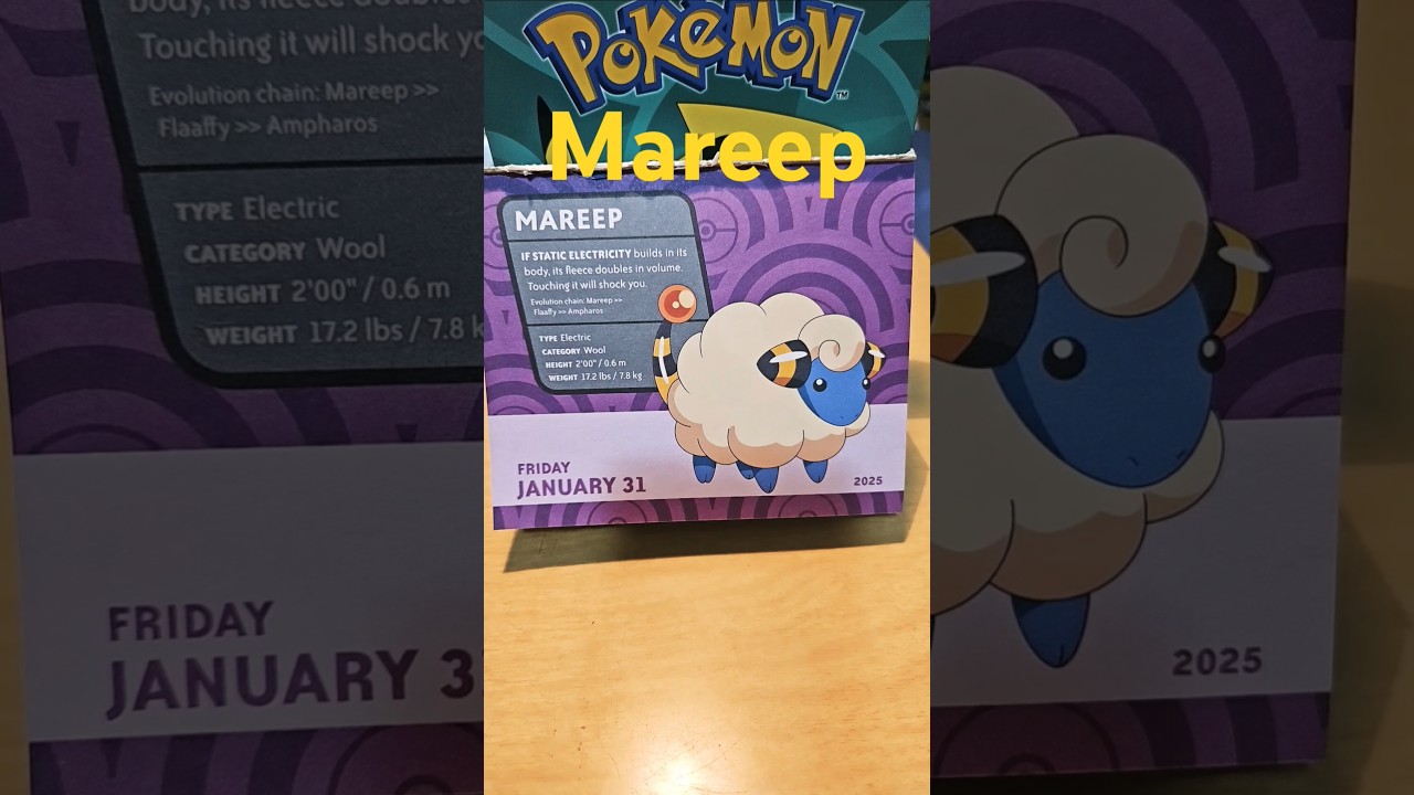 📆Friday 31st January 2025 Mareep Pokemon Gamefreak Nintendo #mareep #pokemon #pokémon #gamefreak #gb