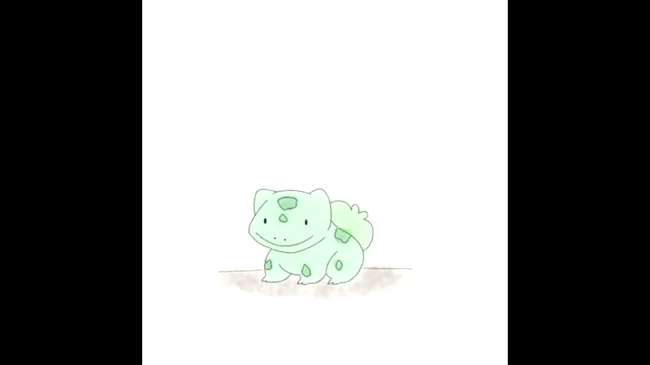 Bulbasaur grows a cactus [animation]