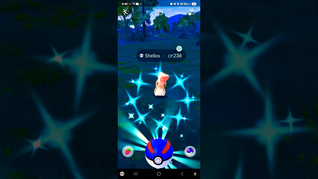 ✨SHINY Shellos Caught! Pokemon Go! #pokemon #pokemongo #pokémongo